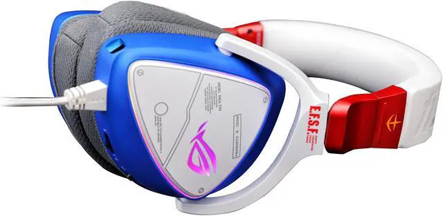 Alt view image 6 of 7 - ASUS ROG Delta GUNDAM EDITION Gaming Headset (Limited Edition, AI Noise-Canceling Mic, Hi-Res ESS 9281 QUAD DAC, USB-C, AURA Sync, Lightweight, Compatible with Laptop, Consoles, and Smart Devices)