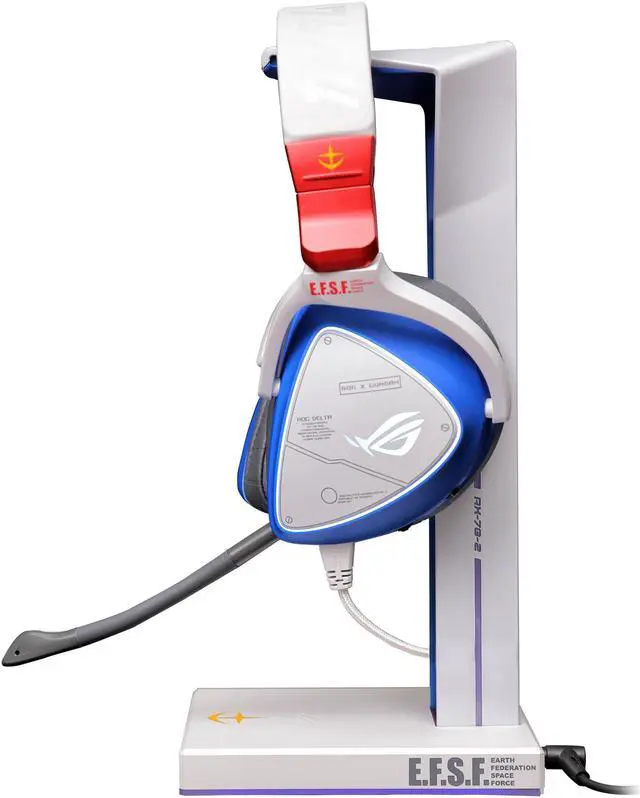 Alt view image 7 of 7 - ASUS ROG Delta GUNDAM EDITION Gaming Headset (Limited Edition, AI Noise-Canceling Mic, Hi-Res ESS 9281 QUAD DAC, USB-C, AURA Sync, Lightweight, Compatible with Laptop, Consoles, and Smart Devices)