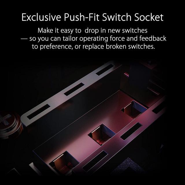 Alt view image 6 of 13 - ASUS ROG Spatha X Wireless Gaming Mouse (Magnetic Charging Stand, 12 Programmable Buttons, 19,000 DPI, Push-fit Hot Swap Switch Sockets, ROG Micro Switches, ROG Paracord and Aura RGB lighting)