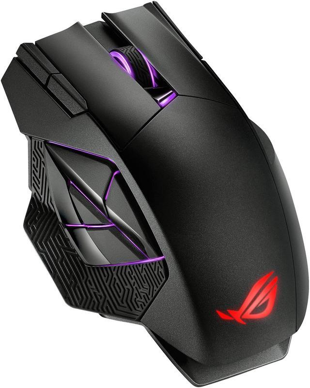 Alt view image 10 of 13 - ASUS ROG Spatha X Wireless Gaming Mouse (Magnetic Charging Stand, 12 Programmable Buttons, 19,000 DPI, Push-fit Hot Swap Switch Sockets, ROG Micro Switches, ROG Paracord and Aura RGB lighting)