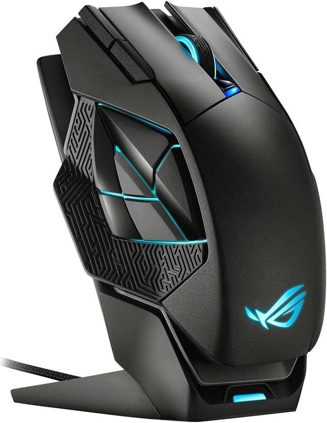 forvrængning Blacken champion ASUS ROG Spatha X Wireless Gaming Mouse (Magnetic Charging Stand, 12  Programmable Buttons, 19,000 DPI, Push-fit Hot Swap Switch Sockets, ROG  Micro Switches, ROG Paracord and Aura RGB lighting) Gaming Mice -