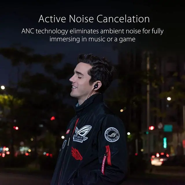 Alt view image 2 of 6 - ASUS ROG Cetra II In-Ear Gaming Headphones (Earbuds, Microphone, ANC, USB-C, AURA Sync RGB Lighting, Bundled Travel Case, Silicon Tips, Compatible with Laptop, Switch, ROG Phone and Smart Devices)