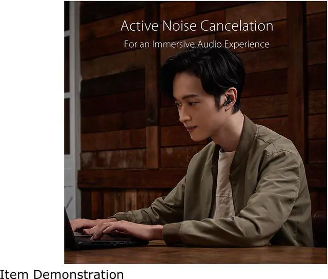 Alt view image 6 of 7 - ASUS ROG Cetra True Wireless Gaming Headphones (Low-Latency Bluetooth Earbuds, Active Noise Cancelation, 27-Hour Battery Life, IPX4 Water Resistance, Wireless Charging)- Black