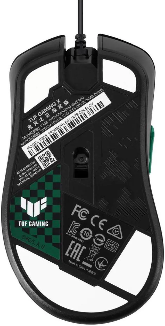 Alt view image 2 of 9 - ASUS TUF Gaming Wired Ergonomic Gaming Mouse, 7,000 DPI Optical Sensor, 7 Programmable Tactile Buttons, Aura Sync RGB Lighting, Lightweight Build, Durable Switches, On-Board Memory, Demon Slayer, TANJIRO