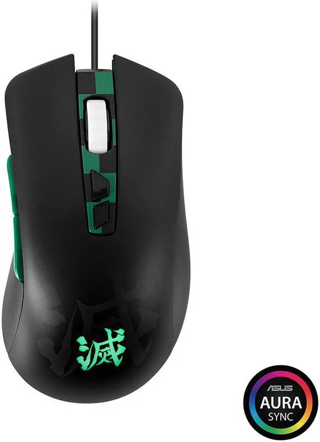 Alt view image 6 of 9 - ASUS TUF Gaming Wired Ergonomic Gaming Mouse, 7,000 DPI Optical Sensor, 7 Programmable Tactile Buttons, Aura Sync RGB Lighting, Lightweight Build, Durable Switches, On-Board Memory, Demon Slayer, TANJIRO