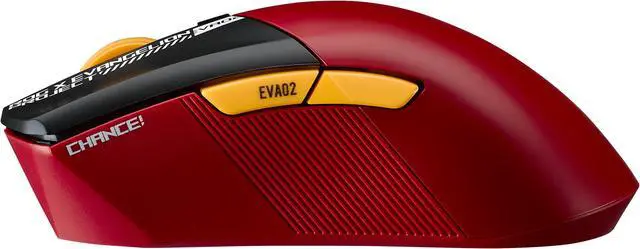 Alt view image 4 of 12 - Asus ROG Gladius III Wireless AimPoint EVA-02 Edition Gaming Mouse, 2.4GHz RF, Bluetooth, Wired, 36K DPI sensor, 6 programmable buttons, ROG SpeedNova, Replaceable switches, Paracord cable, Red