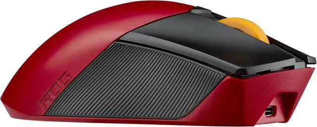 Alt view image 5 of 12 - Asus ROG Gladius III Wireless AimPoint EVA-02 Edition Gaming Mouse, 2.4GHz RF, Bluetooth, Wired, 36K DPI sensor, 6 programmable buttons, ROG SpeedNova, Replaceable switches, Paracord cable, Red