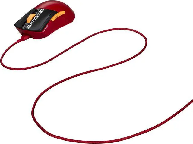 Alt view image 7 of 12 - Asus ROG Gladius III Wireless AimPoint EVA-02 Edition Gaming Mouse, 2.4GHz RF, Bluetooth, Wired, 36K DPI sensor, 6 programmable buttons, ROG SpeedNova, Replaceable switches, Paracord cable, Red