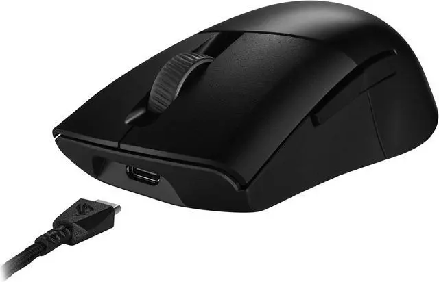 Alt view image 6 of 7 - Asus ROG Keris Wireless AimPoint Gaming Mouse, Tri-mode connectivity (2.4GHz RF, Bluetooth, Wired), 36000 DPI sensor, 5 programmable buttons, ROG SpeedNova, Replaceable switches, Paracord cable, Black