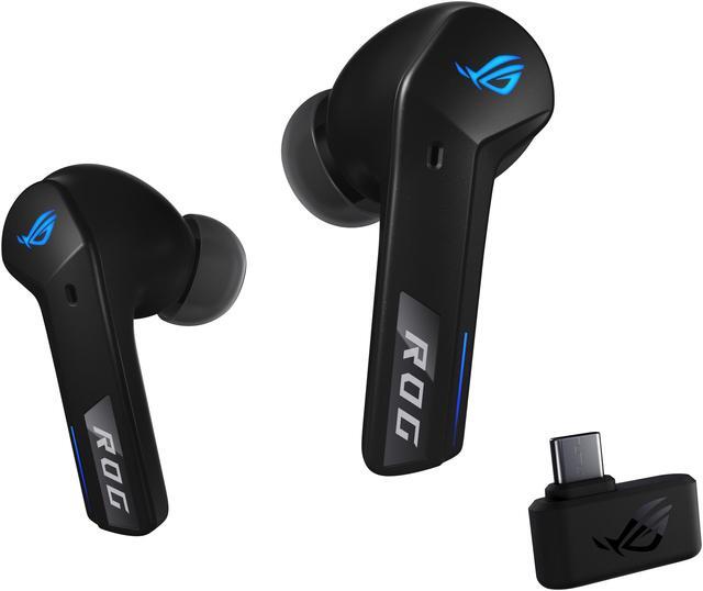 Alt view image 3 of 9 - ASUS ROG Cetra True Wireless Gaming Headphones (2.4 GHz & Bluetooth 5.3, ROG SpeedNova, 24-bit 96 kHz audio, Dirac Opteo, Bone-Conduction AI Microphones, Adaptive ANC, 46-Hour Battery Life) - Black