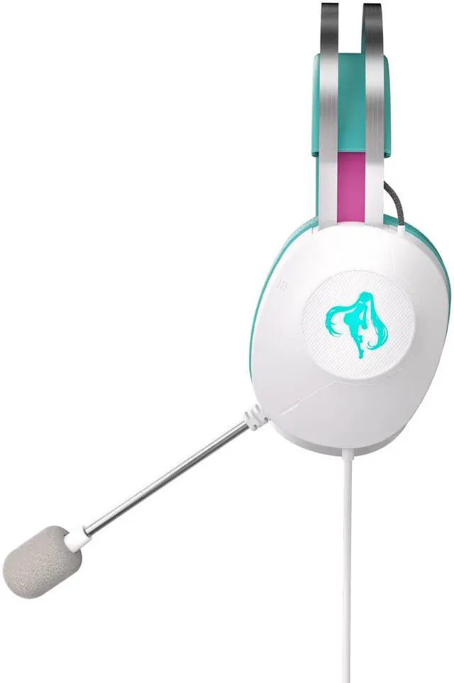 Alt view image 3 of 7 - ASUS TUF GAMING H1 GEN II HATSUNE MIKU EDITION, Wired Gaming Headset with 40 mm ASUS Essence Drivers, Virtual 7.1 surround sound, TeamSpeak-certified Microphone, Lightweight 297-gram Design