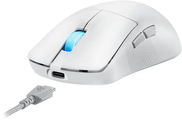 Alt view image 7 of 9 - ASUS ROG Harpe Ace Mini Wireless Gaming Mouse - 49g Lightweight, AimPoint Pro 42K Optical Sensor, Optical Micro Switches, ROG Polling Rate Booster, Esports & FPS Gaming Ready - White
