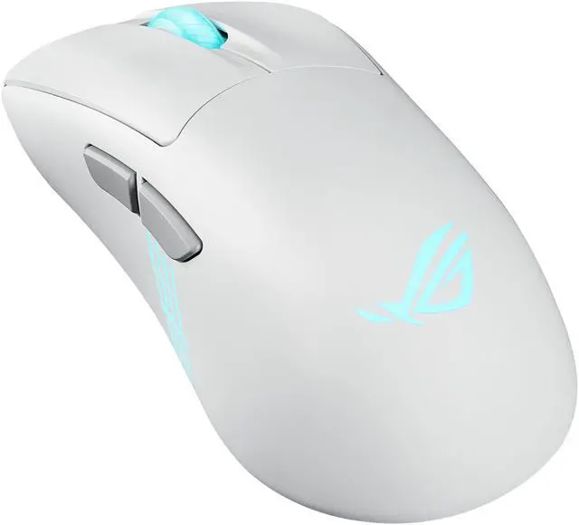 Alt view image 6 of 9 - ASUS ROG Keris II Origin Wireless Gaming Mouse, 64g Ergonomic,  AimPoint Pro 42K DPI Optical Sensor, ROG Micro Switches II, SpeedNova Ultrafast Wireless, Bluetooth Compatible - Moonllight White