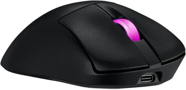 Alt view image 4 of 10 - ASUS ROG Keris II Origin Wireless Gaming Mouse, 64g Ergonomic,  AimPoint Pro 42K DPI Optical Sensor, ROG Micro Switches II, SpeedNova Ultrafast Wireless, Bluetooth Compatible - Black