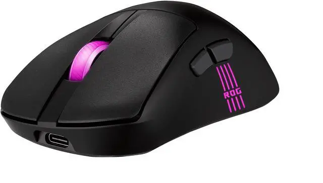 Alt view image 8 of 10 - ASUS ROG Keris II Origin Wireless Gaming Mouse, 64g Ergonomic,  AimPoint Pro 42K DPI Optical Sensor, ROG Micro Switches II, SpeedNova Ultrafast Wireless, Bluetooth Compatible - Black