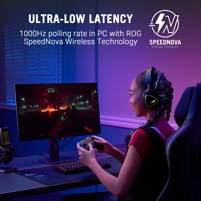 Alt view image 4 of 10 - ASUS ROG Raikiri II Xbox Wireless Gaming Controller - 2.4GHz/BT/3.5mm, TMR Joysticks, Anti-Slip Grip, Travel Case, up to 50H Battery, Web-based Config - for Xbox Series X|S, ROG Ally, PC