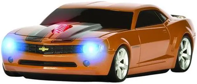 Main image of Road Mice RM-08CHCCOXK Atomic Orange With Black Stripes RF Wireless Optical Chevrolet Camaro Mouse