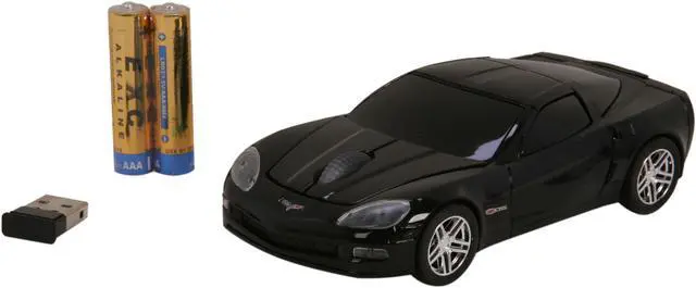 Alt view image 6 of 7 - Road Mice RM-08CHCZKXA Black RF Wireless Optical Chevrolet Corvette Mouse