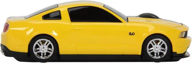 Alt view image 4 of 7 - Road Mice Mustang HP-11FDMGYXK Yellow With Black Stripes 1 x Wheel USB RF Wireless Optical Mouse