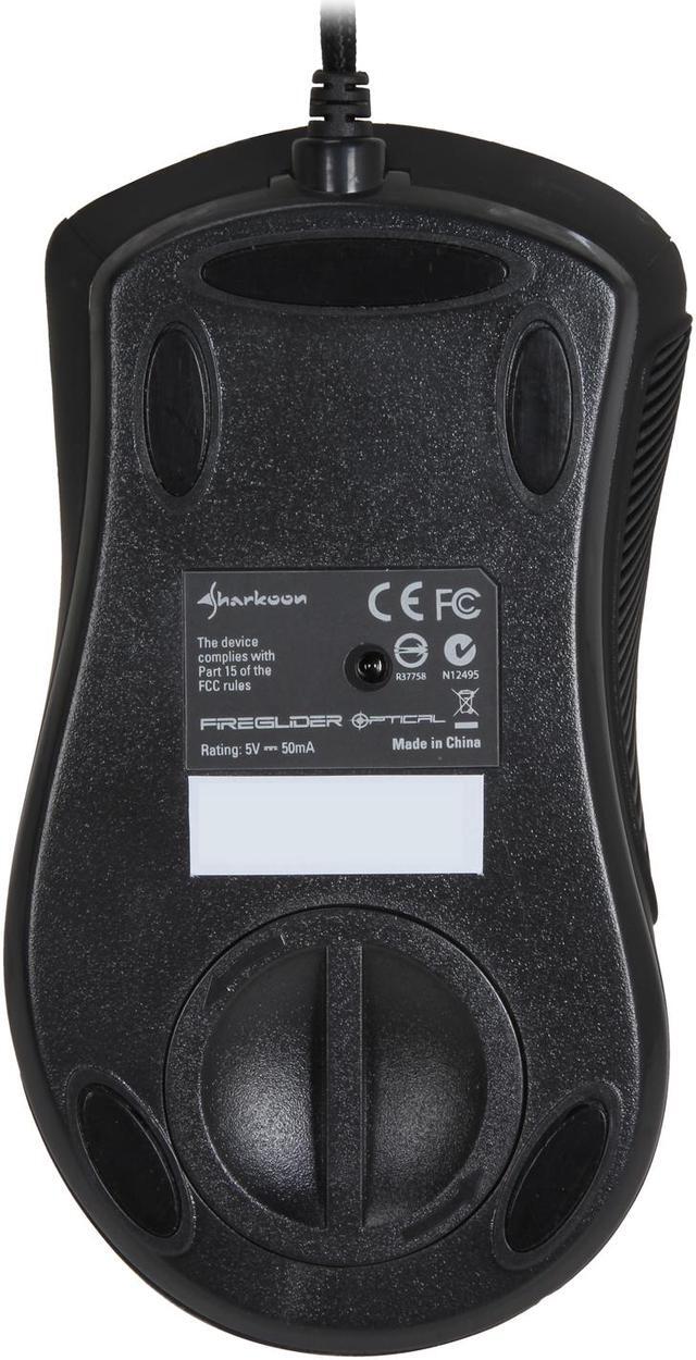 Alt view image 5 of 5 - SHARKOON FireGlider Optical 000SKFGO 7 Buttons 1 x Wheel USB Wired Optical Gaming Mouse