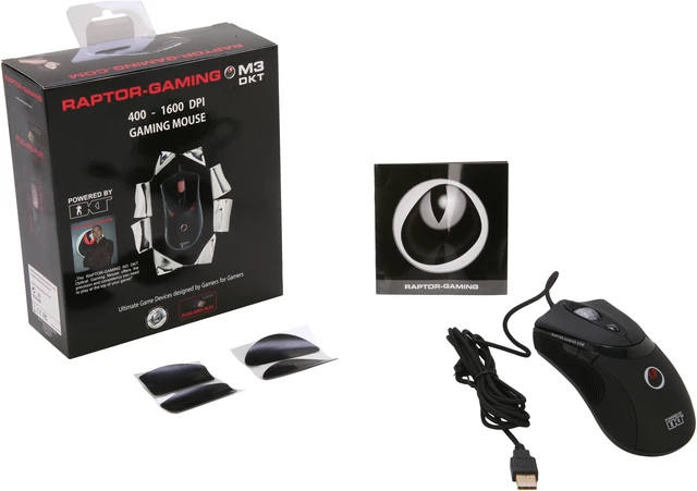 Mouse Logitech Raptor Raptor-Gaming M3 DKT 000RAPM3D Black Wired Optical Gaming Mouse ...