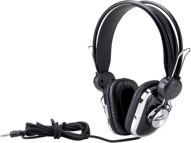 Main image of EAGLE TECH Arion Black ET-ARHP100-BK 3.5mm Connector Circumaural Stereo Headphones for Computers / Smartphones / Tablets /MP3 Players