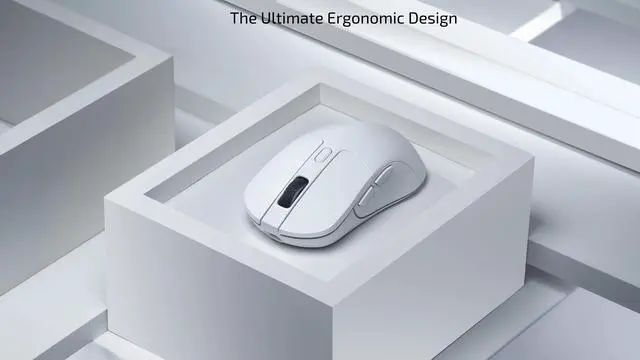 Alt view image 4 of 5 - Keychron M3 Wireless Mouse RGB - White - 1K Polling Rate - 26000 DPI - Lightweight - 2.4 GHz or Bluetooth 5.1 connectivity