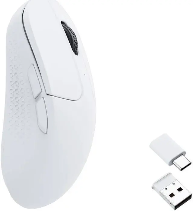 Main image of Keychron M3 Mini Wireless Mouse - White - 1K Polling Rate - 26000 DPI - Lightweight - 2.4 GHz or Bluetooth 5.1 connectivity