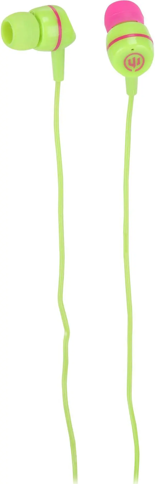 Main image of Wicked Audio WI3052 Jade Earbuds with Mic, Kiwi/Bubblegum