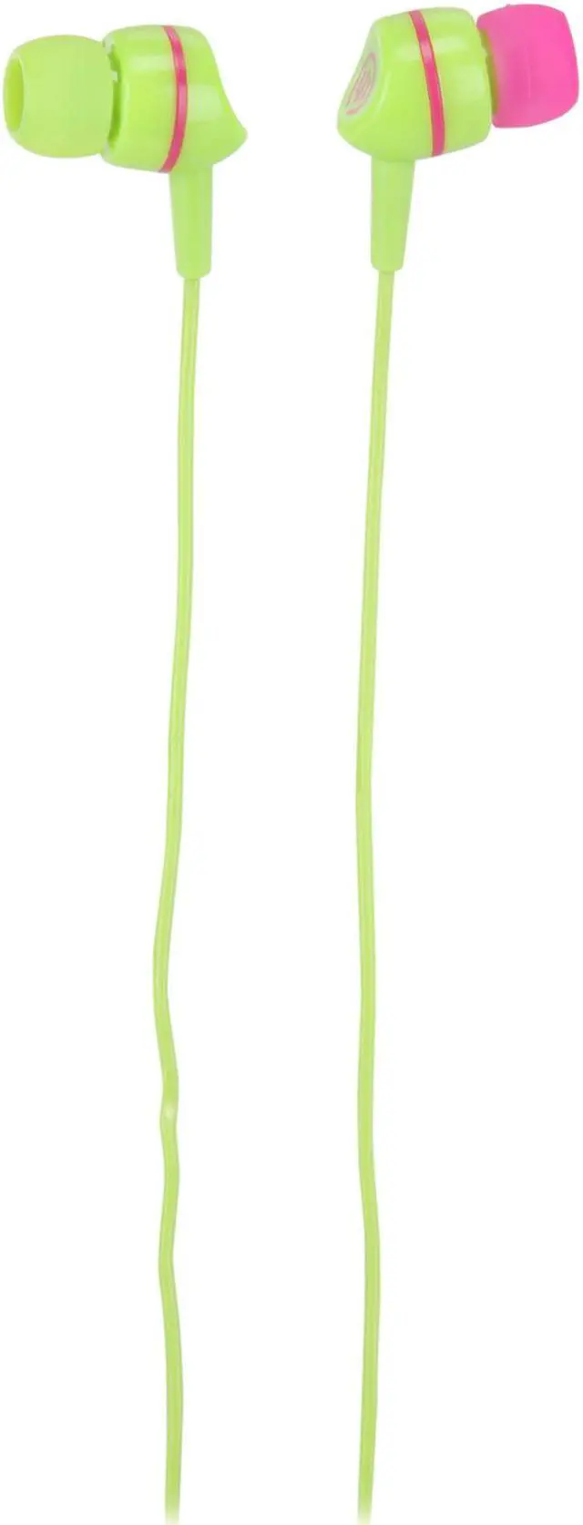 Alt view image 2 of 6 - Wicked Audio WI3052 Jade Earbuds with Mic, Kiwi/Bubblegum