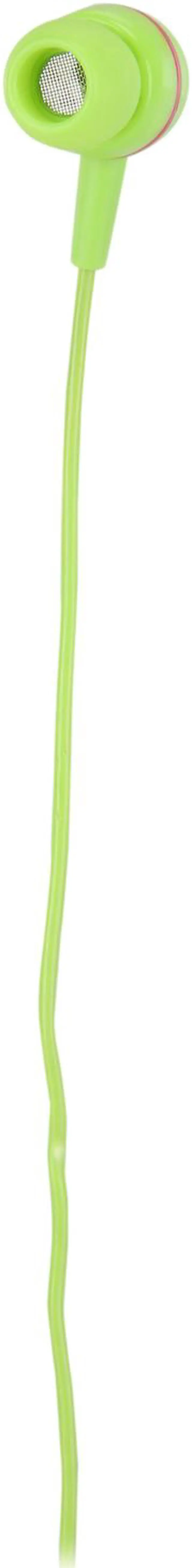 Alt view image 3 of 6 - Wicked Audio WI3052 Jade Earbuds with Mic, Kiwi/Bubblegum