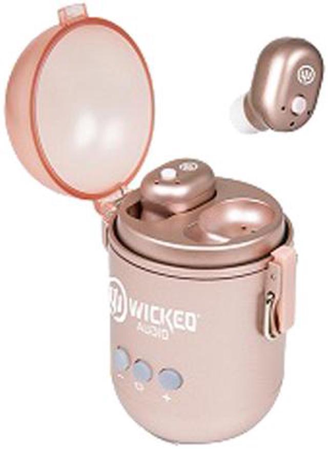Alt view image 2 of 2 - Wicked WI-TW3853 Syver TWS Bluetooth Speaker 2in1 Earbud - Rose Gold