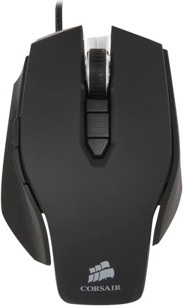 Alt view image 2 of 6 - Corsair Vengeance M60  Black 8 Buttons 1 x Wheel USB Wired Laser 5700 dpi Performance, FPS Gaming Mouse