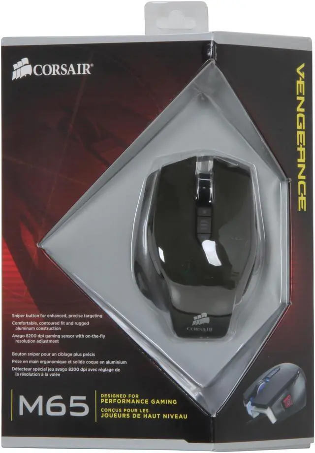 Alt view image 6 of 6 - Corsair Vengeance M65 CH-9000024-NA Military Green 8 Buttons USB Wired Laser Gaming Mouse