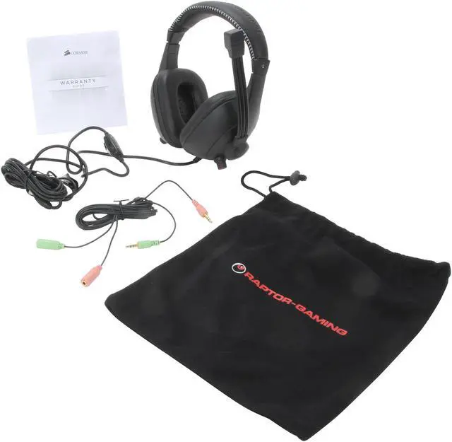 Alt view image 6 of 7 - Corsair Raptor H3 3.5mm Connector Circumaural Gaming Headset