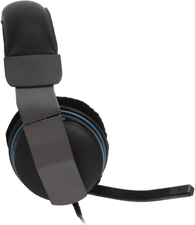 Alt view image 4 of 7 - Corsair Vengeance 1400 Dual 3.5mm Connector Circumaural Gaming Headset