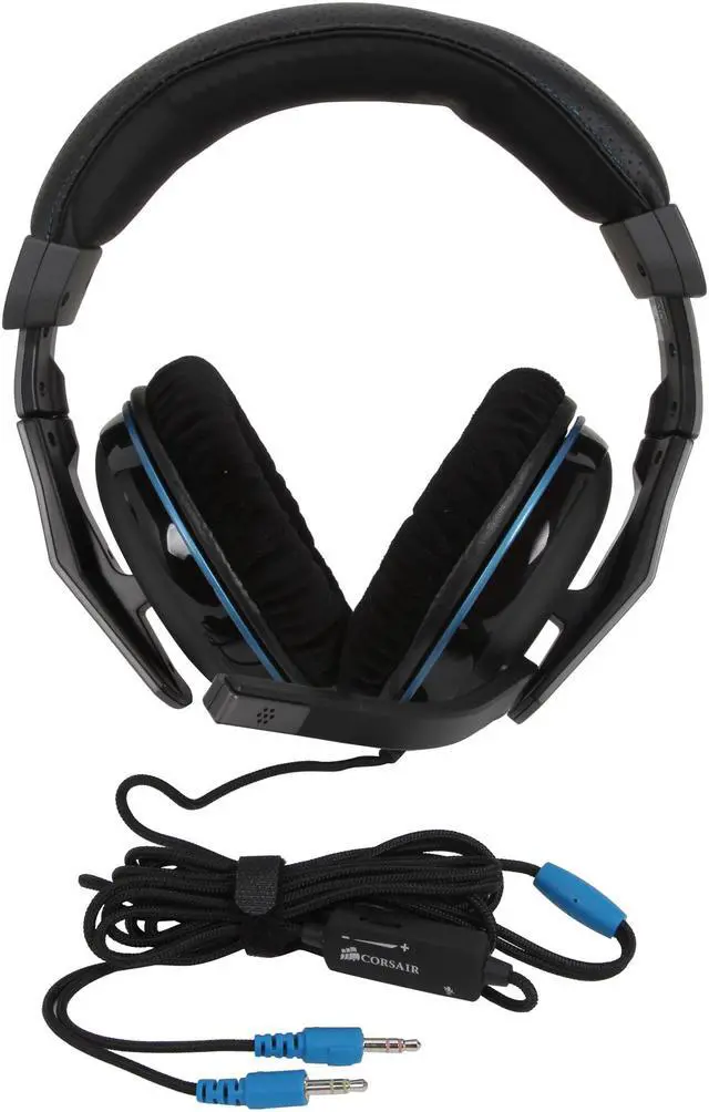Alt view image 6 of 7 - Corsair Vengeance 1400 Dual 3.5mm Connector Circumaural Gaming Headset