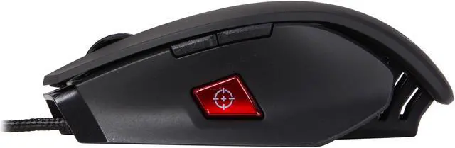 Alt view image 3 of 5 - Corsair M65 USB Wired RGB Laser Gaming Mouse - Black