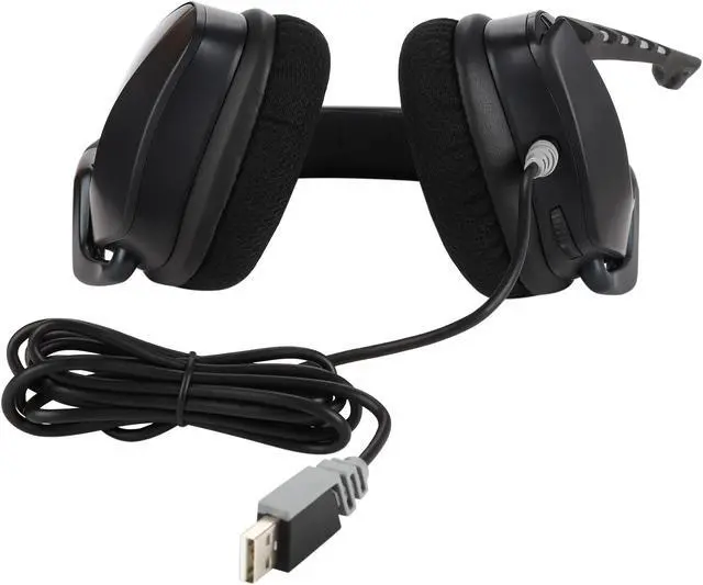 Alt view image 7 of 7 - Corsair Gaming VOID USB RGB Gaming Headset - Carbon