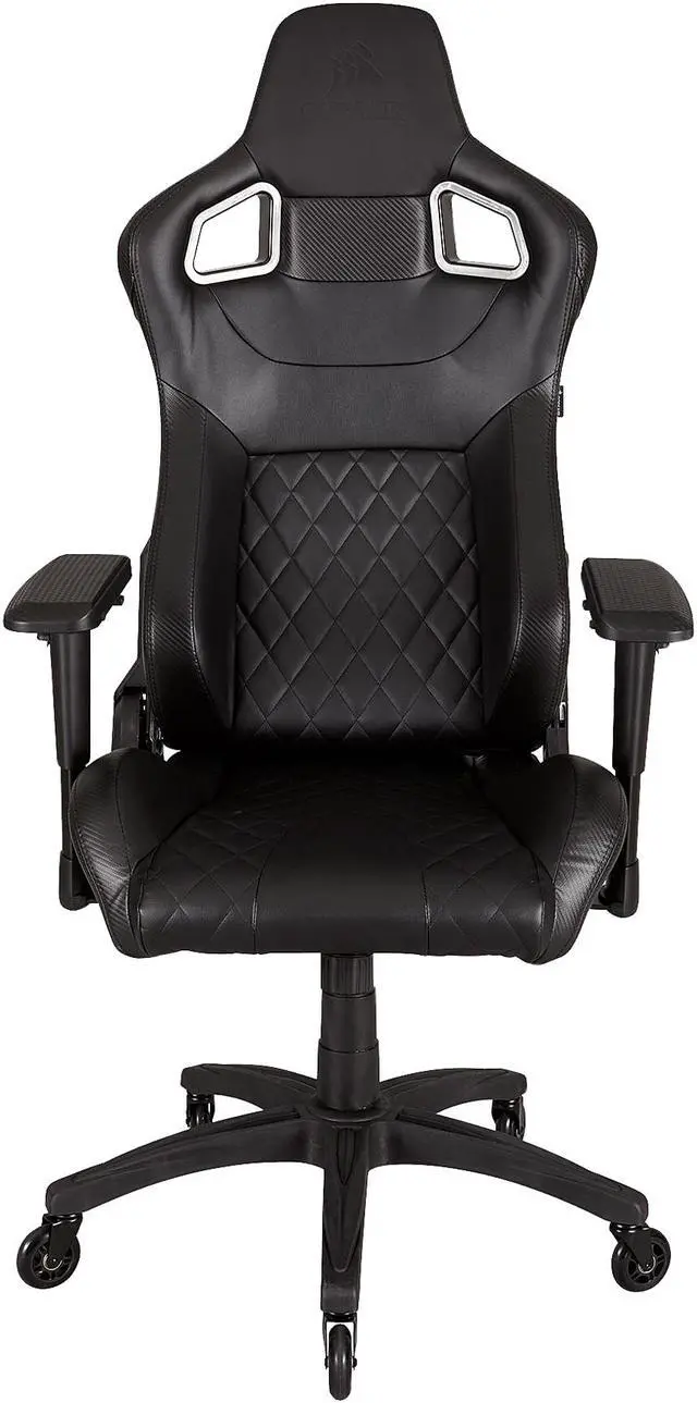 Alt view image 2 of 10 - Corsair T1 RACE, Gaming Chair, High Back Desk and Office Chair, Black / Black