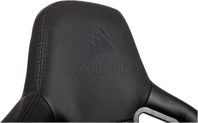 Alt view image 10 of 10 - Corsair T1 RACE, Gaming Chair, High Back Desk and Office Chair, Black / Black