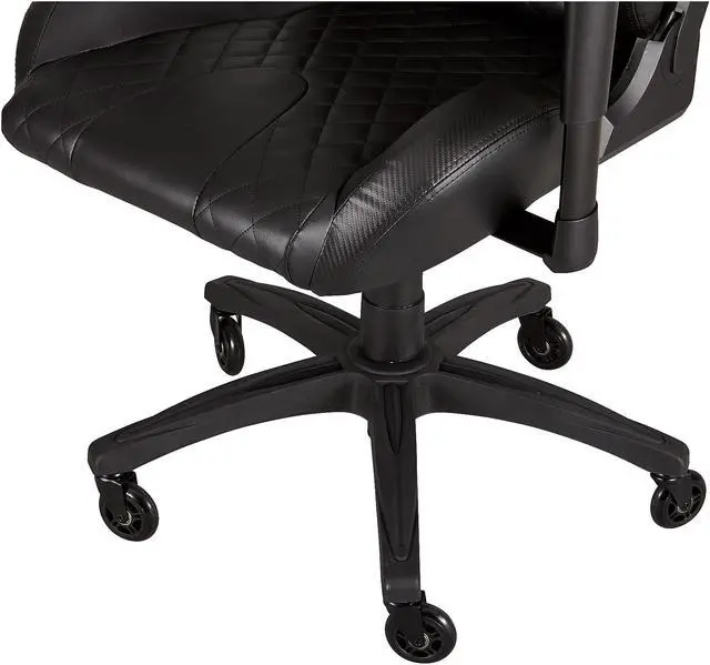 Alt view image 6 of 10 - Corsair T1 RACE, Gaming Chair, High Back Desk and Office Chair, Black / Black