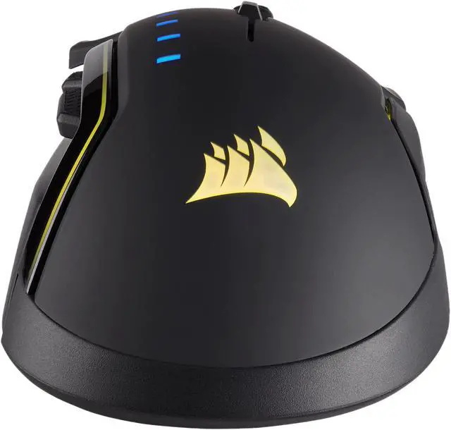 Alt view image 7 of 20 - Corsair Gaming GLAIVE RGB Gaming Mouse, Backlit RGB LED, 16000 dpi, Optical, Black