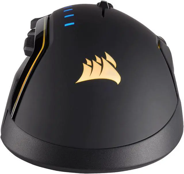 Alt view image 9 of 20 - Corsair Gaming GLAIVE RGB Gaming Mouse, Backlit RGB LED, 16000 dpi, Optical, Aluminum