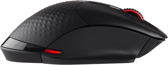Alt view image 7 of 9 - Corsair Dark Core RGB SE Performance Wired / Wireless Gaming Mouse with Qi Wireless Charging, Black, Backlit RGB LED, 16000 dpi, Optical