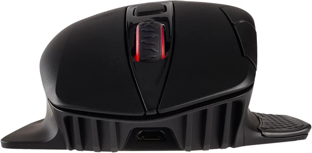 Alt view image 8 of 9 - Corsair Dark Core RGB SE Performance Wired / Wireless Gaming Mouse with Qi Wireless Charging, Black, Backlit RGB LED, 16000 dpi, Optical