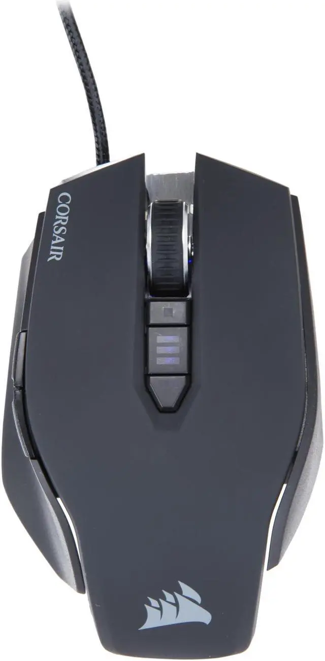 Alt view image 2 of 6 - Corsair M65 CH-9000113-WW/RF Gunmetal Black 8 Buttons 1 x Wheel USB Wired Laser Gaming Mouse