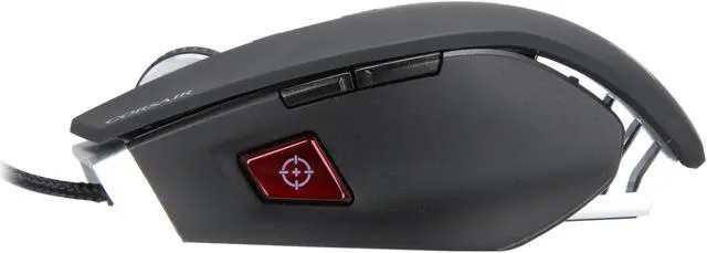 Alt view image 3 of 6 - Corsair M65 CH-9000113-WW/RF Gunmetal Black 8 Buttons 1 x Wheel USB Wired Laser Gaming Mouse