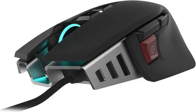 Alt view image 8 of 19 - Corsair M65 RGB Elite – Wired FPS and MOBA Gaming Mouse – Adjustable Weight and Balance – Durable Aluminum Frame – 18,000 DPI Optical Sensor , Black