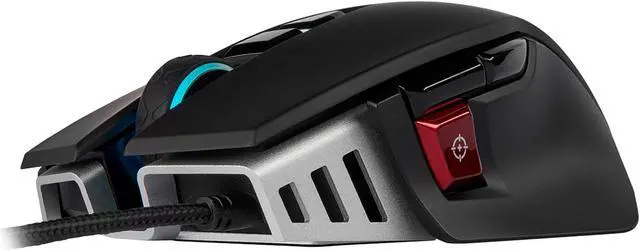 Alt view image 7 of 19 - Corsair M65 RGB Elite – Wired FPS and MOBA Gaming Mouse – Adjustable Weight and Balance – Durable Aluminum Frame – 18,000 DPI Optical Sensor , Black
